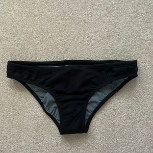 Black Jolyn Swim Tie Bottoms Medium Coverage